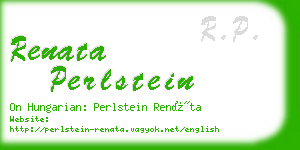 renata perlstein business card
